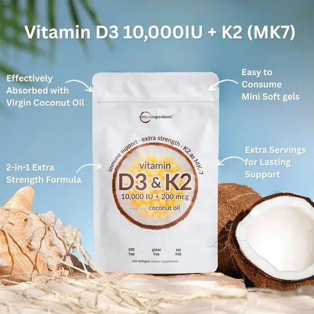 Vitamina D3 + K2 SuperHuman™ — Fortaleza diaria para tu cuerpo