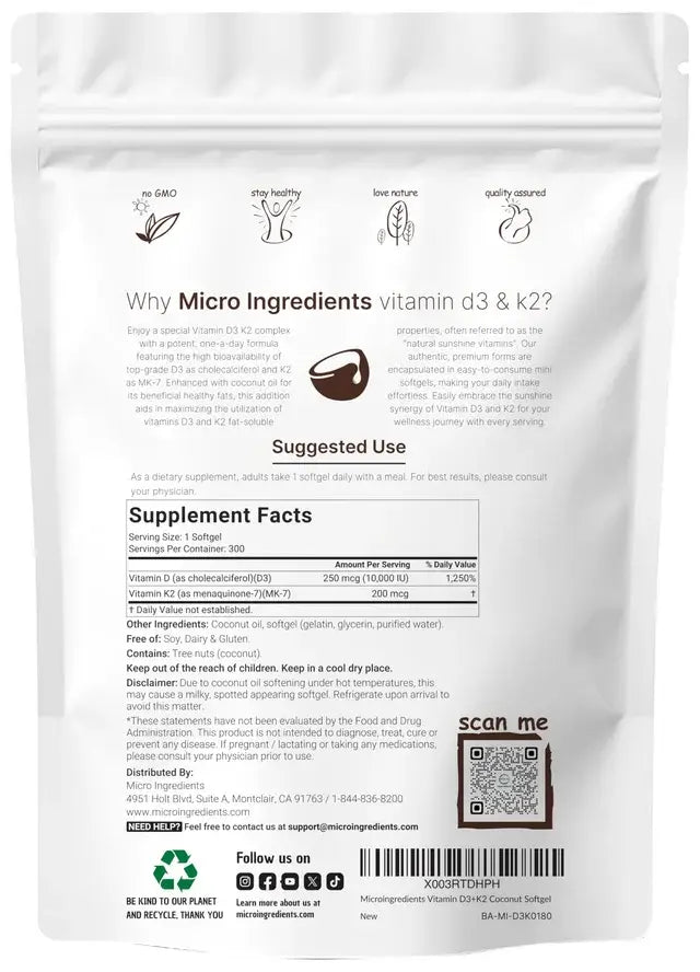 Vitamina D3 + K2 SuperHuman™ — Fortaleza diaria para tu cuerpo